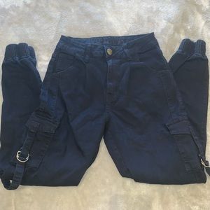 Black Vip Jeans Cargo Pants